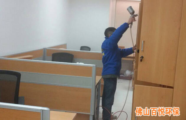 華夏銀行佛山分行辦公室除甲醛，空氣凈化項目